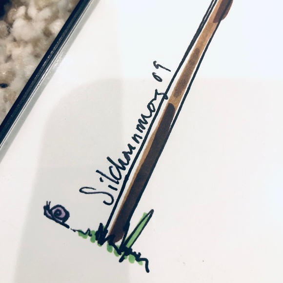 Original J.Crew Somsack Sketches, framed & signed - Picture 5 of 5